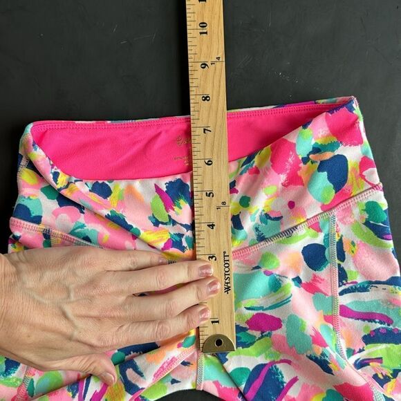Lilly Pulitzer Luxletic Weekender Midi Pina Colada Club Leggings Size XXS - Picture 11 of 12